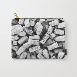 Something Nostalgic II Twist-off Wine Corks in Black And White #decor #society6 #buyart Carry-All Pouch