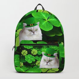 St. Patrick's Day Irish Cat Backpack