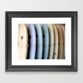 SURF'S UP / Los Angeles, California Gerahmter Kunstdruck | Photo, Pastels, Surfing, Surfingwallart, Curated, Minimalphotography, Purple, Summer, Surfboard, Surf 