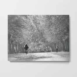 The Sunday Stroll Metal Print | Photo, Black and White, Landscape, People 