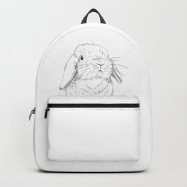 Curious Holland Lop Bunny Backpack