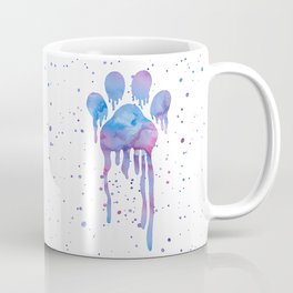 Watercolor Paw Print Coffee Mug