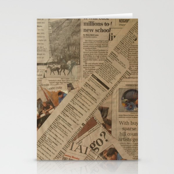 Newspaper Old Vintage Collage Scrapbook Stationery Cards By Jaliart Society6 Newspaper Old Vintage Collage Scrapbook Stationery Cards By Jaliart Society6