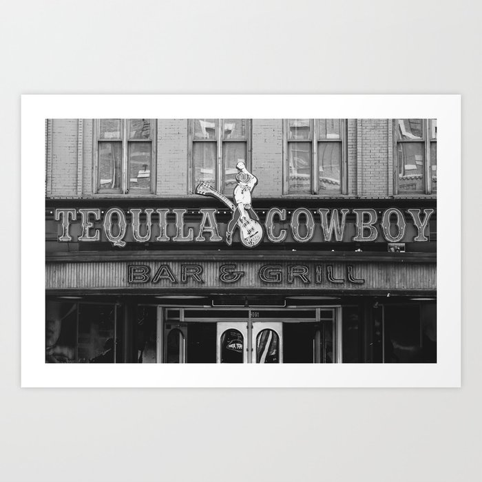 Tequila Cowboy Nashville Art Print by Ann Hudec Fine Art Photography