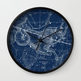 Capricorn sky star map Wall Clock