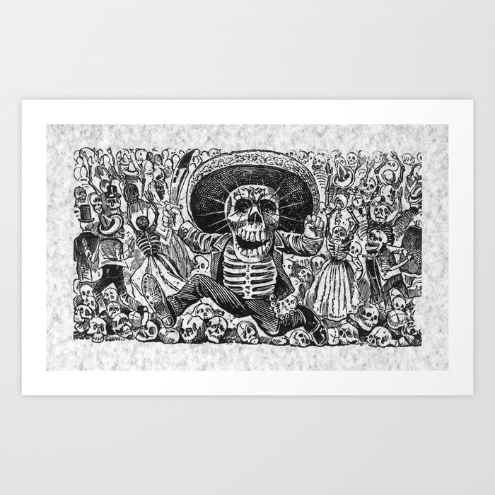 Calavera Oaxaquena By Jose Guadalupe Posada Art Print By Fineearthprints Society6 Calavera oaxaqueña by en:josé guadalupe posada. calavera oaxaquena by jose guadalupe posada art print by fineearthprints