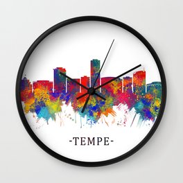 Tempe Arizona Skyline Wall Clock