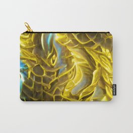 Dream of the Dragon Hoard Series No 2 Gold Dragon Scales Abstract Art Carry-All Pouch