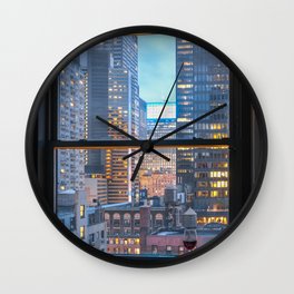 New York City View 3 Wall Clock