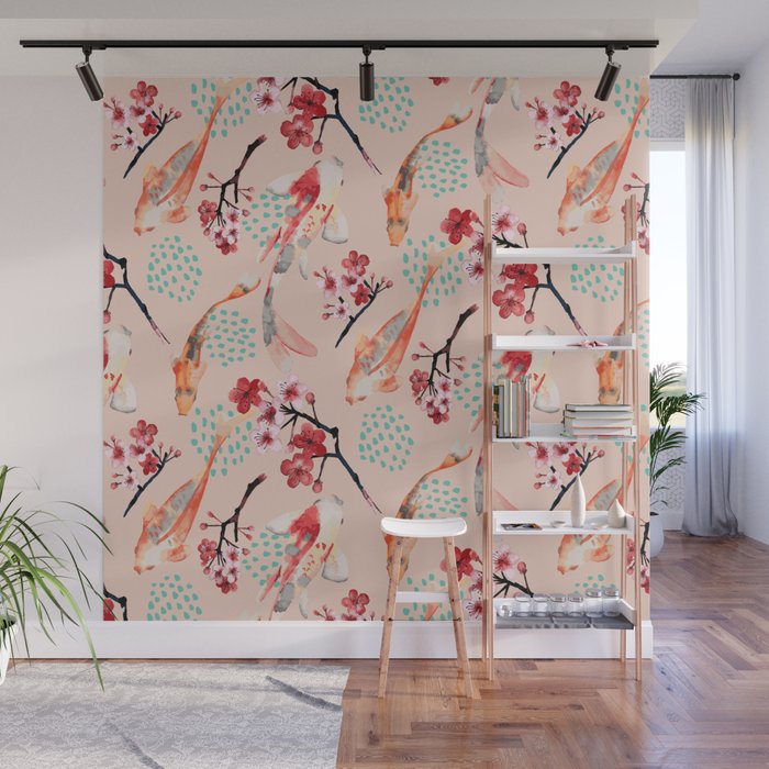 Japanese Garden Wall Mural by Limezinnias Design | Society6