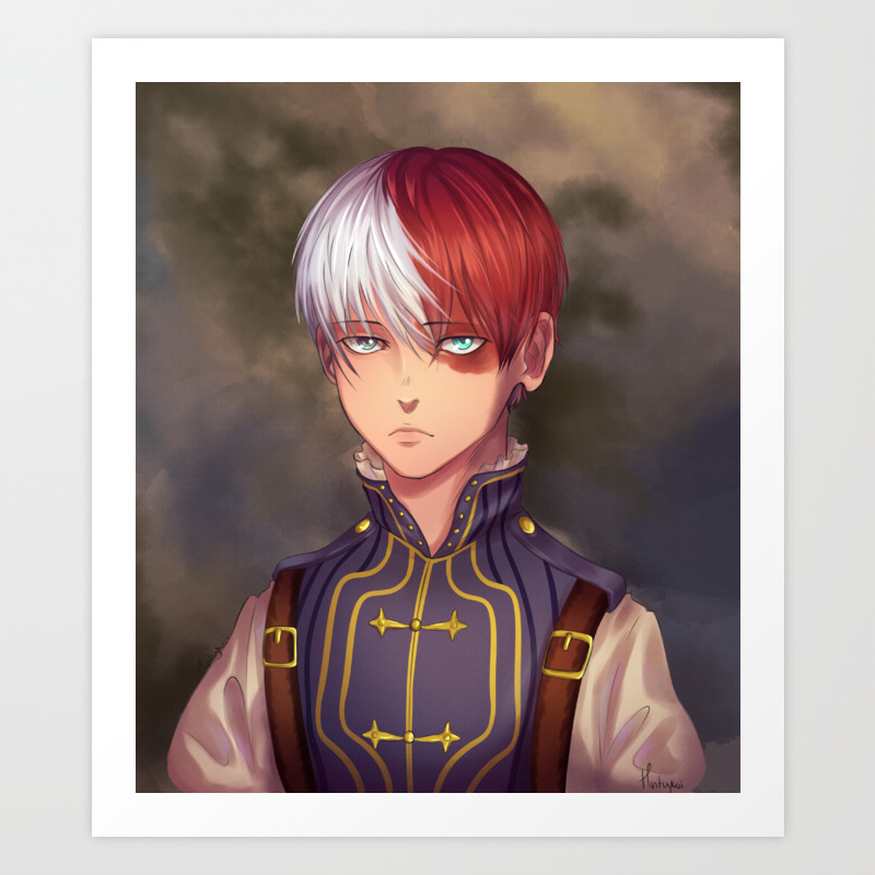 Young Prince Todoroki Shouto Art Print By Mintykoi Society6