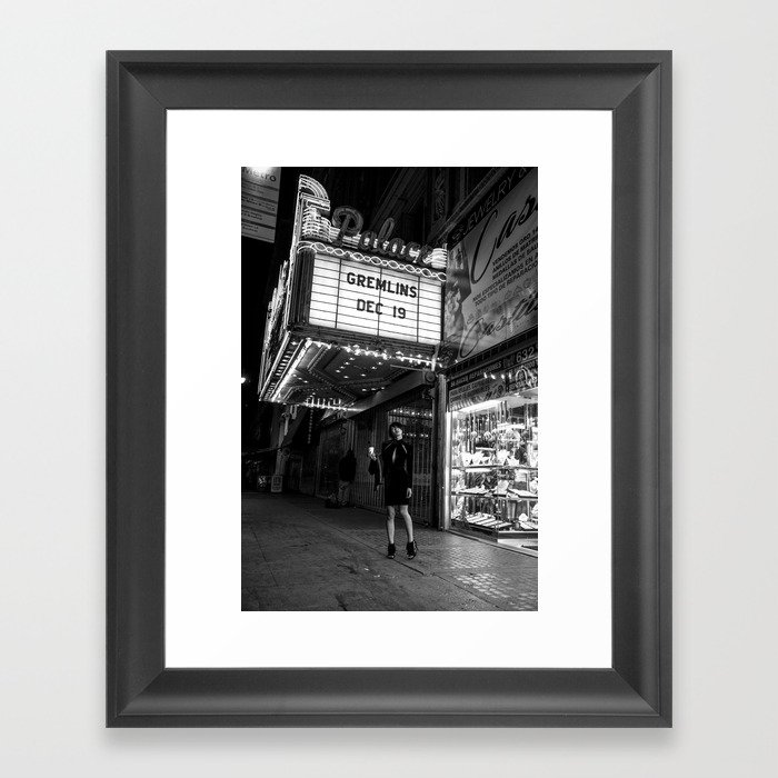 Black and White Street Photography Framed Art Print by