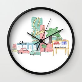 Las Vegas 1950 Wall Clock