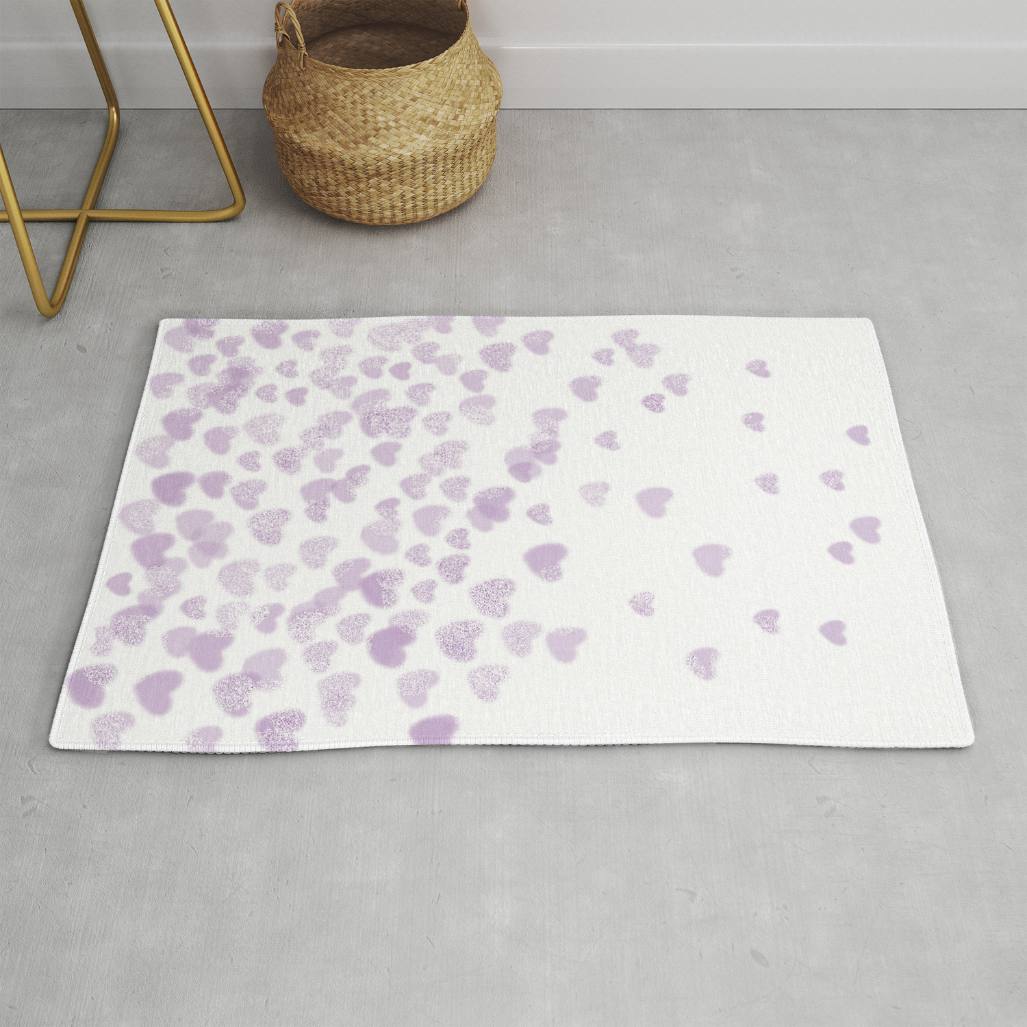lilac rug for nursery