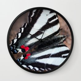 Zebra Swallowtail Wall Clock
