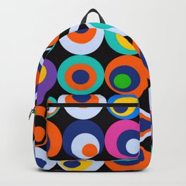 TYRON Backpack | Colors, Circles, Abstract, Art, Pattern, Retro, Modern, Graphicdesign 