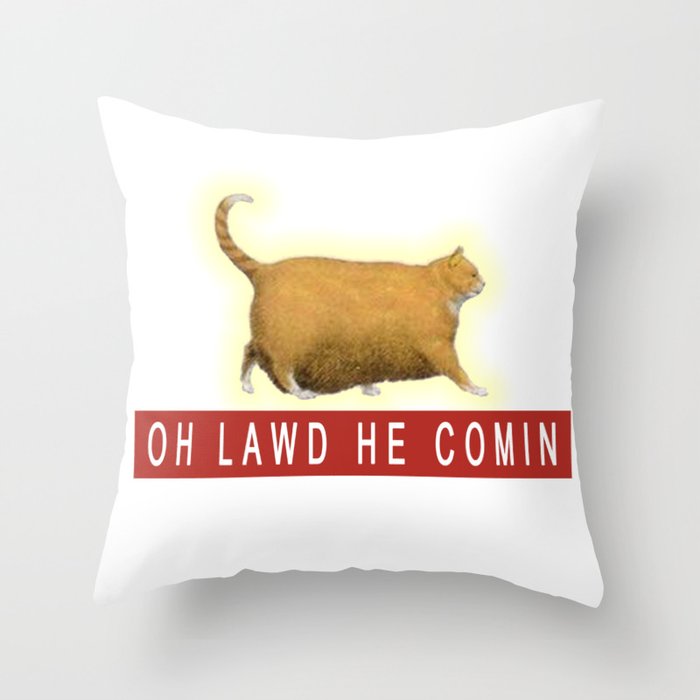 Chonk Cat Meme Throw Pillow By Desteesigners Society6