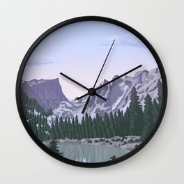Rocky Mountain National Park Poster, Colorado, USA, Denver, Rocky Mountains, National Parks Wall Clock