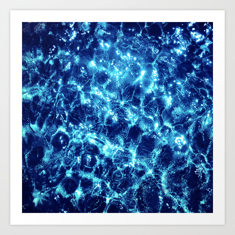 Sparkling Ocean Water Art Print By Lasinrs Society6