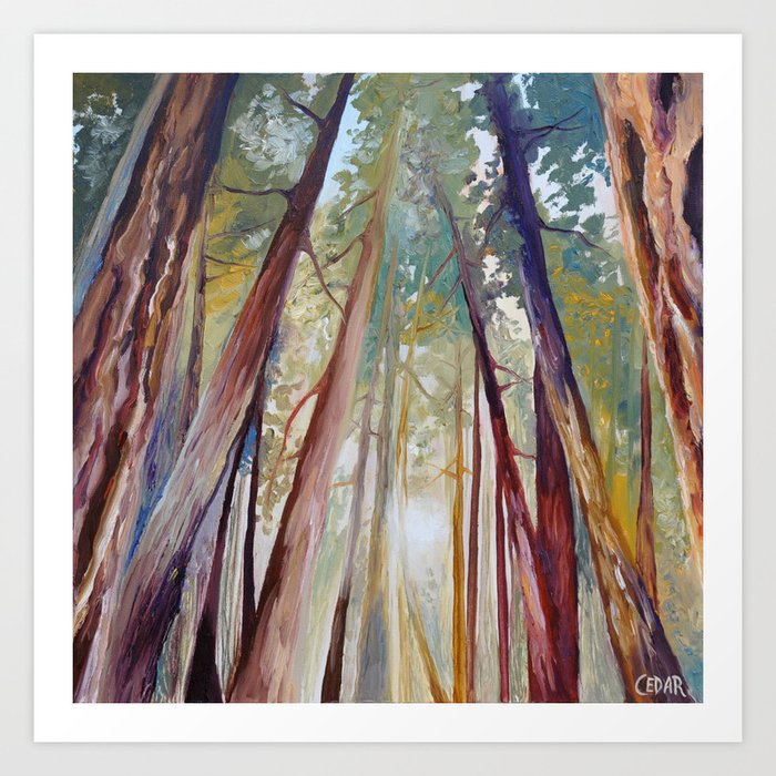 Peaceful Forest Art Print By Artbycedar Society6 Peaceful Forest Art Print By Artbycedar Society6