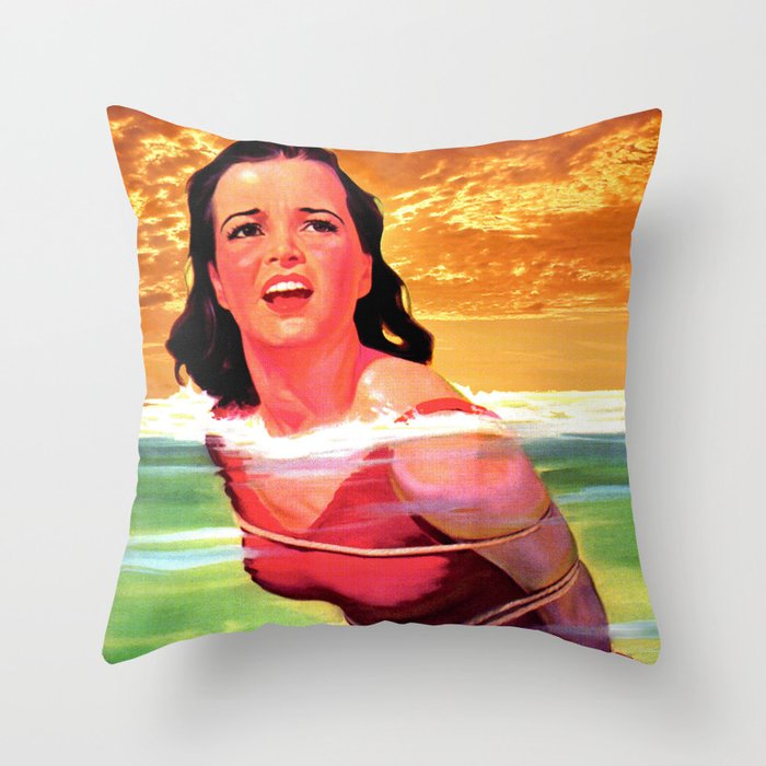 Beach Blanket Bondage Throw Pillow By Sashalexandrekeen Society6