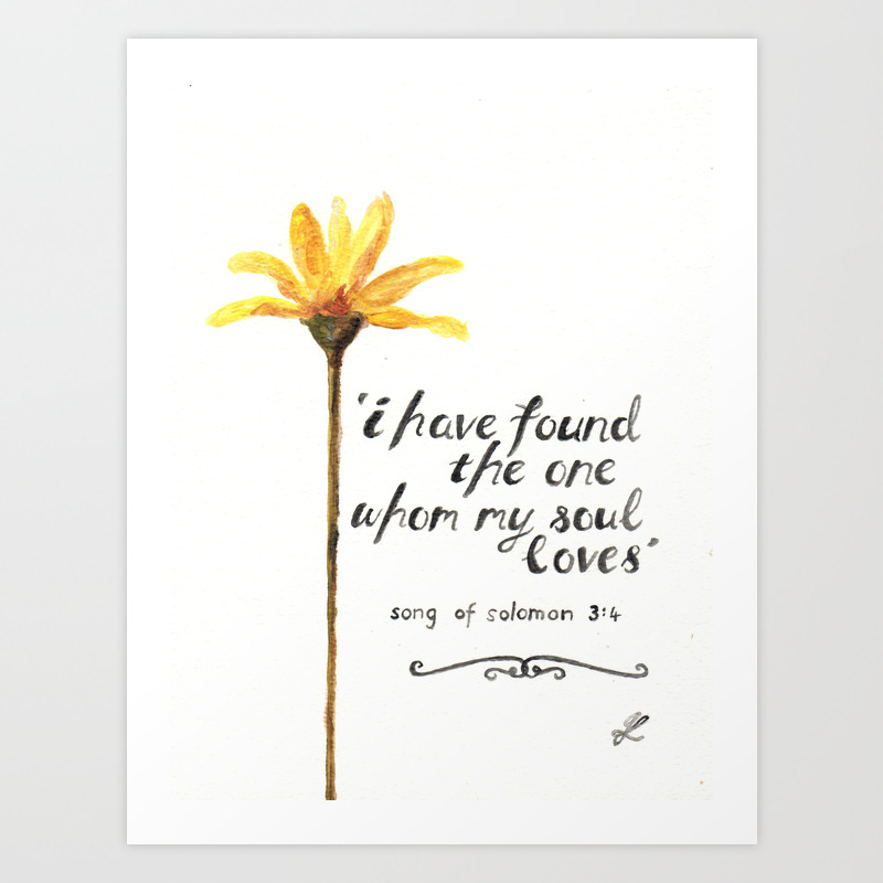 song of solomon 3 4 yellow daisy art print by jessleepaints