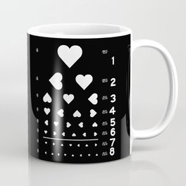 Can you see the love? Coffee Mug | Curated, Illustration, Love, Heart, Popart, Typography, Medic, Doctor, Eye, Science 