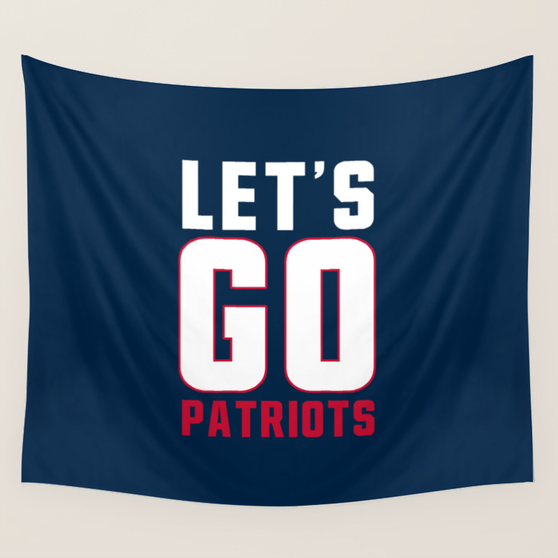 Let S Go Patriots New England Wall Tapestry By Socoart Society6