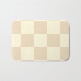 Muted Checkerboard Badematte | Curated, Classic, Bright, Simple, Timeless, Warm, Graphicdesign, Pattern, Digital, Brown 