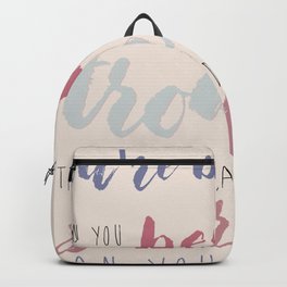You are Braver #typography #inspirational Backpack