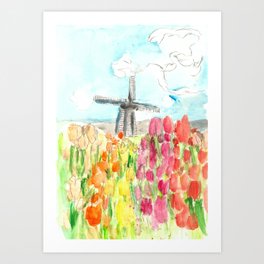 Holland in Spring Art Print