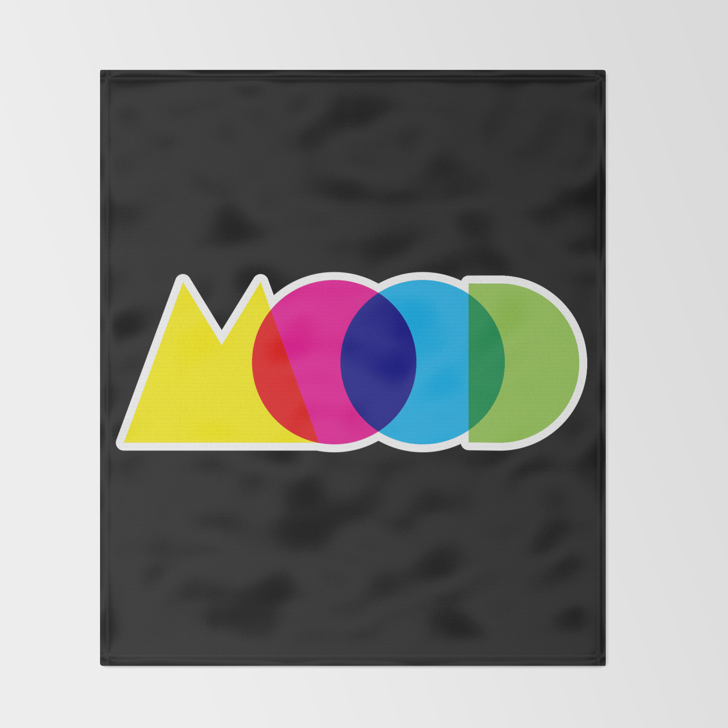 Mood Meme Colorful Geometric Typography Throw Blanket By Alicewieckowska Society6