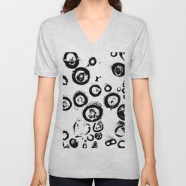 Logs in Black and White at Veroce, Hungary "Patterns of Nature" V Neck T Shirt