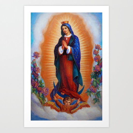 Our Lady of Guadalupe - Virgen de Guadalupe Art Print by svitozarnenyuk |  Society6