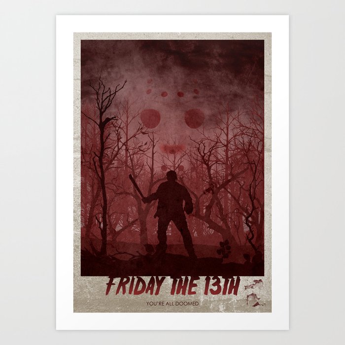 Friday The 13th Art Print By Ryanswannick Society6