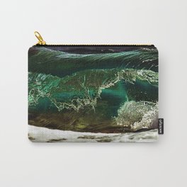 Glass-like Turquoise Waves color photography / photographs Carry-All Pouch