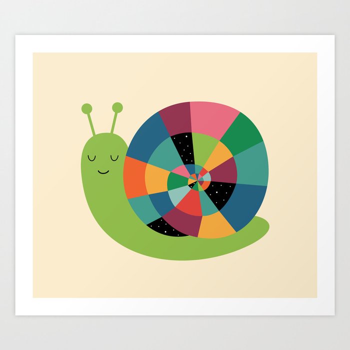 Discover the motif SNAIL TIME by Andy Westface as a print at TOPPOSTER
