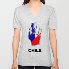 Chile,power to the people Unisex V-Neck