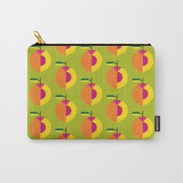 Fruit: Peach Carry-All Pouch | Fruitmask, Peach, Colorful, Kidsart, Nature, Peachpattern, Kidsdesign, Fruitillustration, Fruit, Fuzzy 