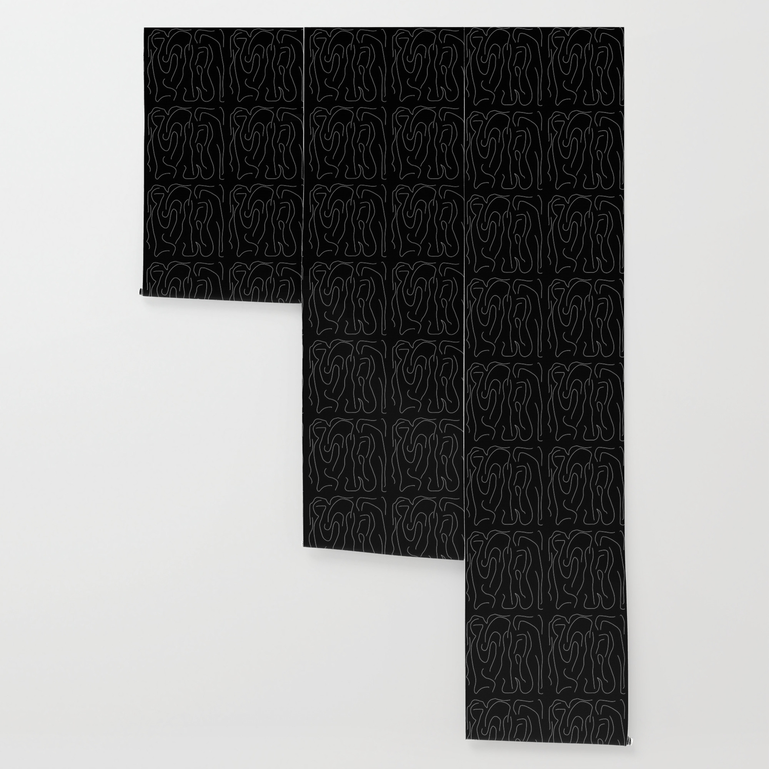 Bright White On Pitch Black Wallpaper By Alphaomega Society6 Set a pitch black wallpaper on your smartphone or tablet. society6