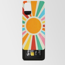 Retro Sunrise: Rainbow Edition Android Card Case
