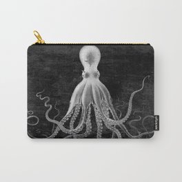 Charcoal, Giant Octopus Poster, Octopus Art Print, Lord Bodner's Octopus, Lord Bodner Octopus, Nautical Octopus, Giant Octopus Poster, Nautical Art Carry-All Pouch