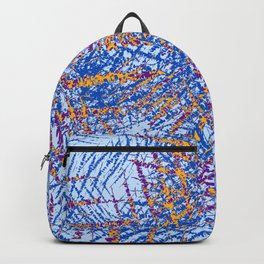 Blue Abstract Stripes Beach Colors Backpack