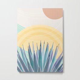 Agave in the Desert Oasis #3 #tropical #wall #art #society6 Metal Print