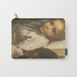 Cat in the art -Bernhardt keil – The cat and the girl Carry-All Pouch