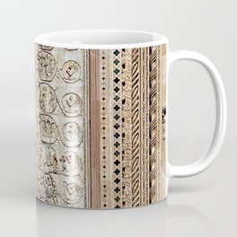 Orvieto Cathedral Facade Reliefs Mosaics Coffee Mug | Landmark, Middleages, Italy, Gothic, Mosaics, Duomo, Romanesque, Church, Monument, Medieval 