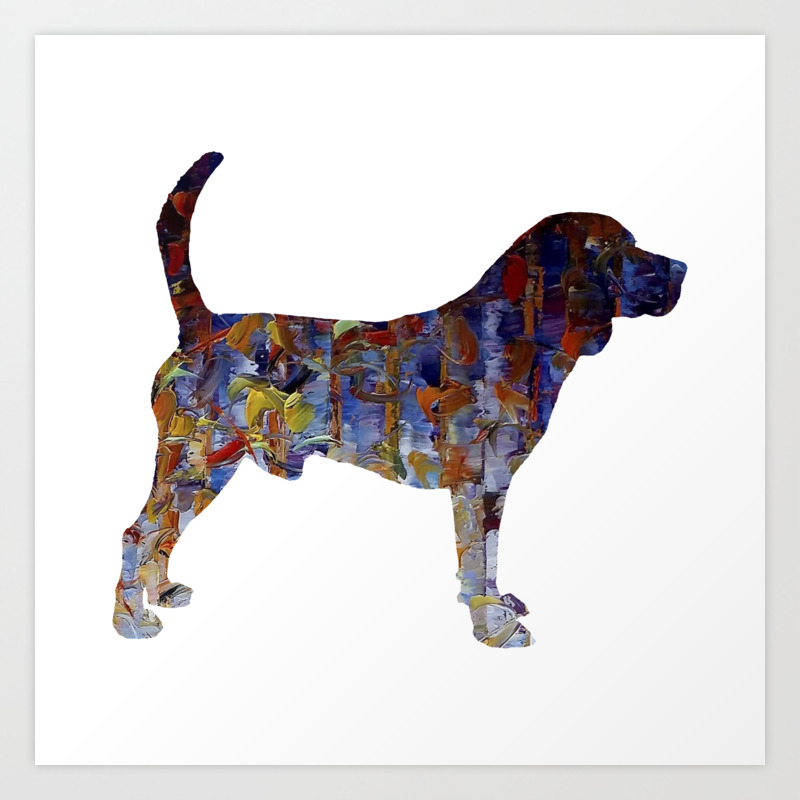 Beagle Oil Painting Art Print By Theteemachine Society6