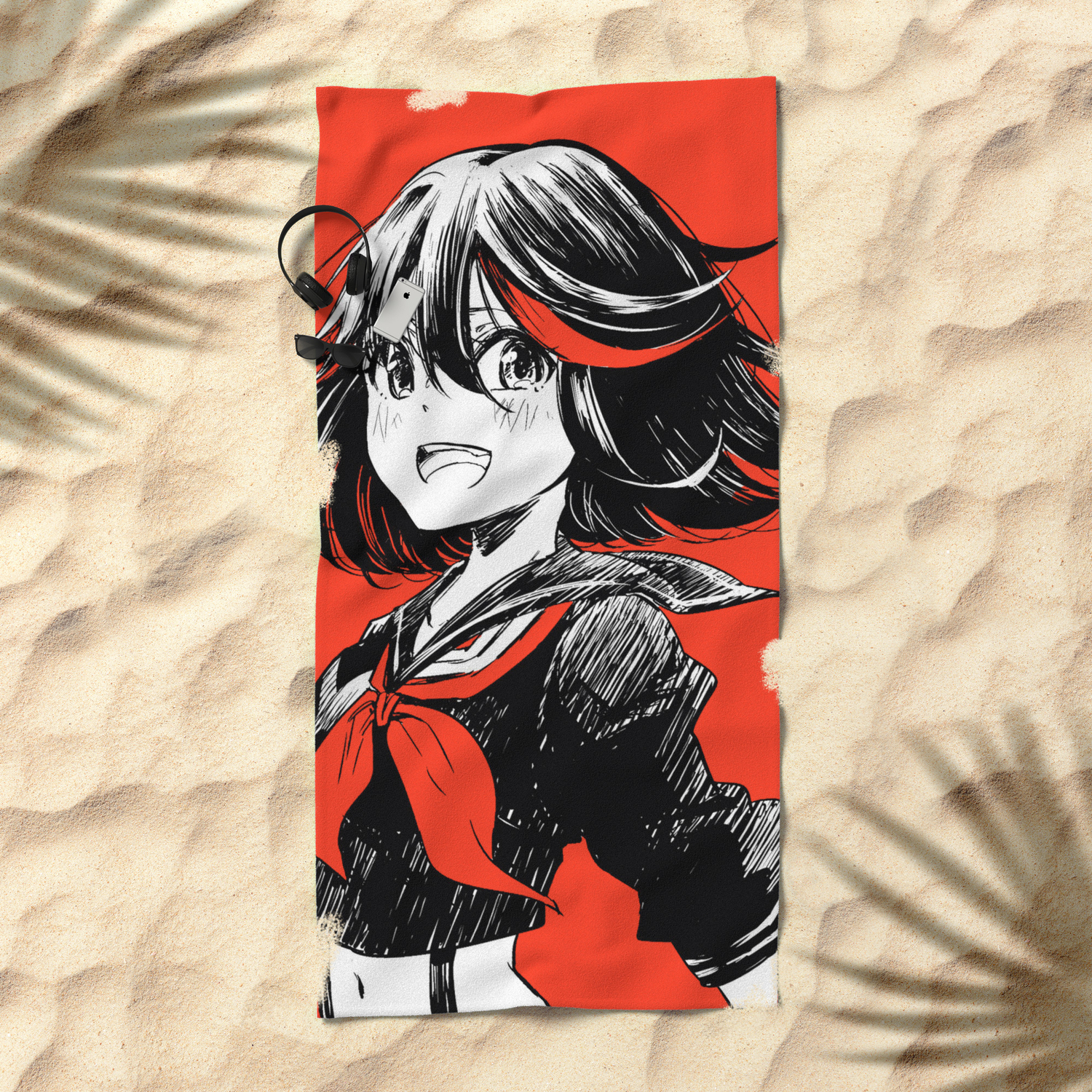 Ryuko Matoi Kill La Kill Beach Towel By Mirrortab Society6