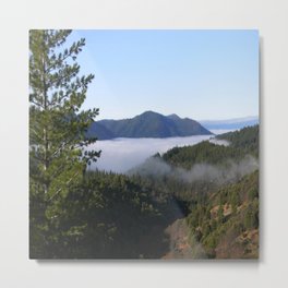 Misting fog in the mountains... Metal Print
