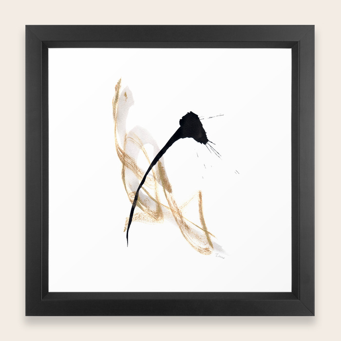 Live Your Color No 10 Black Gold Modern Minimal Black And White Abstract Painting Framed Art Print By Lennaarty Society6 3 piece framed abstract canvas wall art for living room bathroom wall decor for bedroom modern family kitchen office wall decoration,black and white abstract pictures artwork. society6